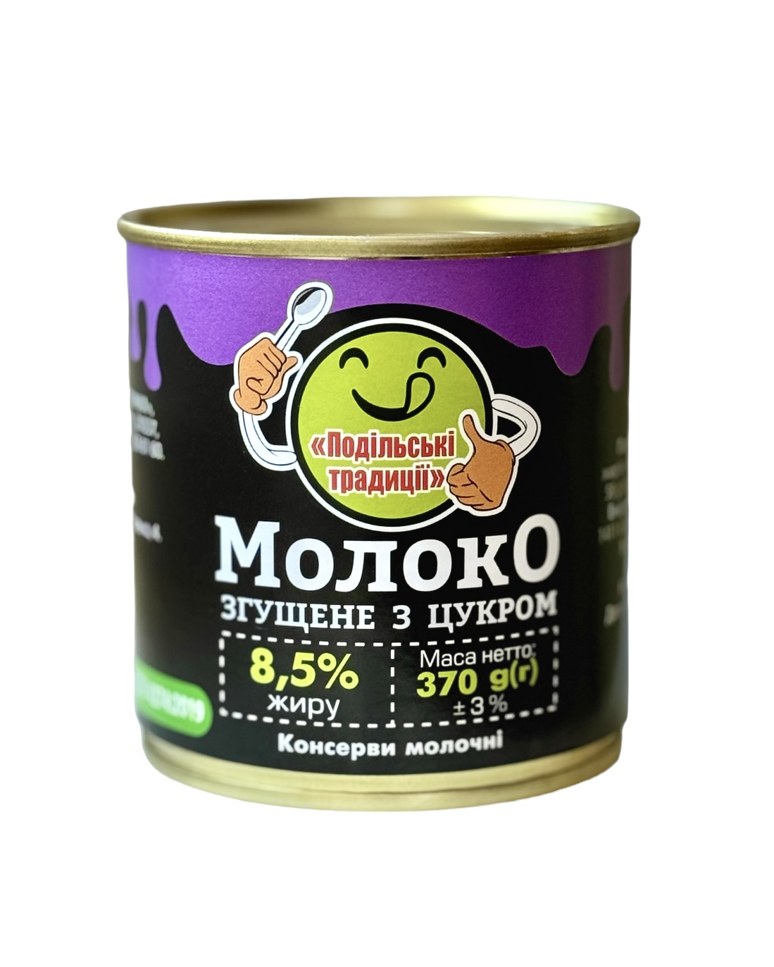 Молоко згущене ПОДІЛЬСЬКІ ТРАДИЦІЇ, 8,5%, 370г